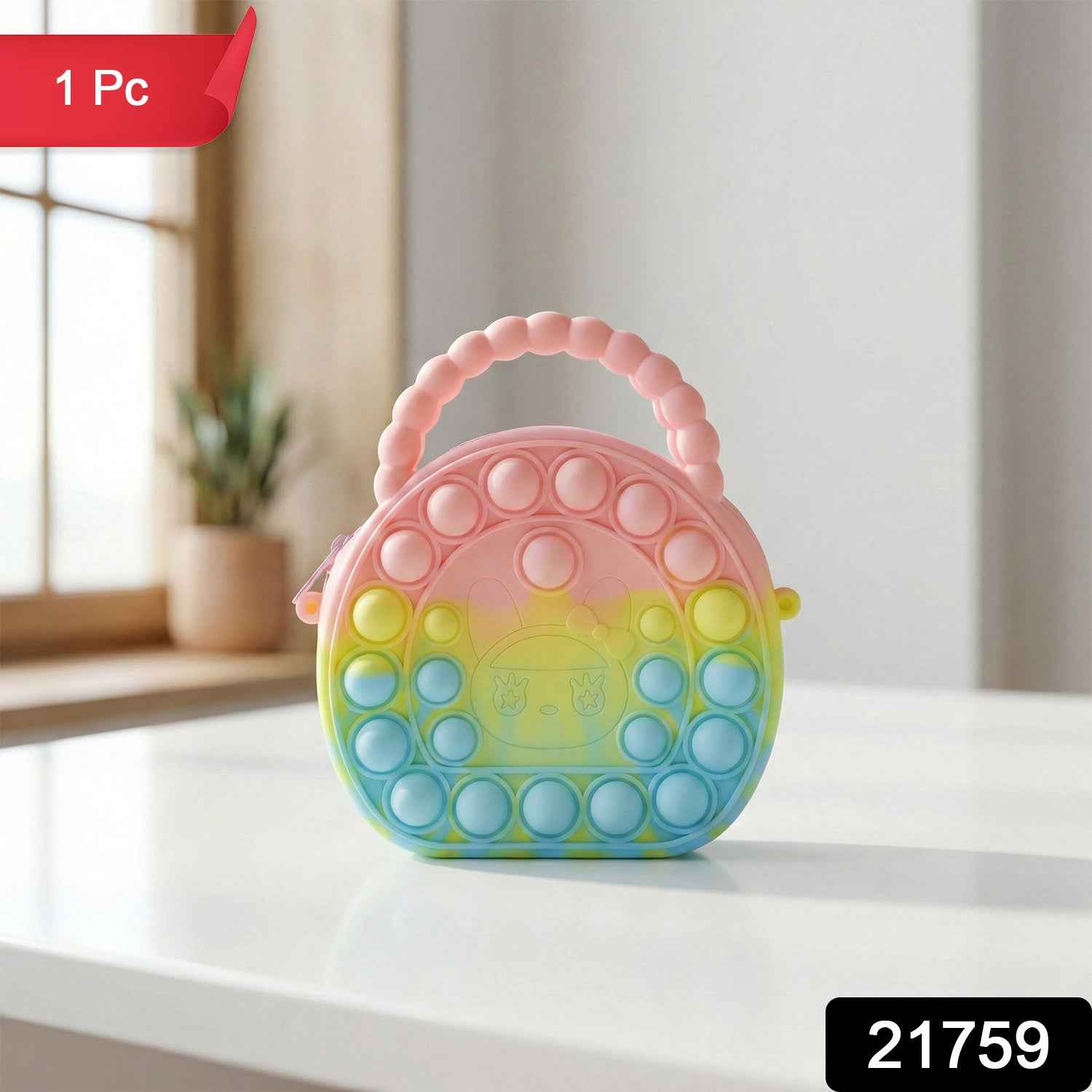 Rainbow Silicone Pop It Coin Purse – Fun Stress Relief Accessory