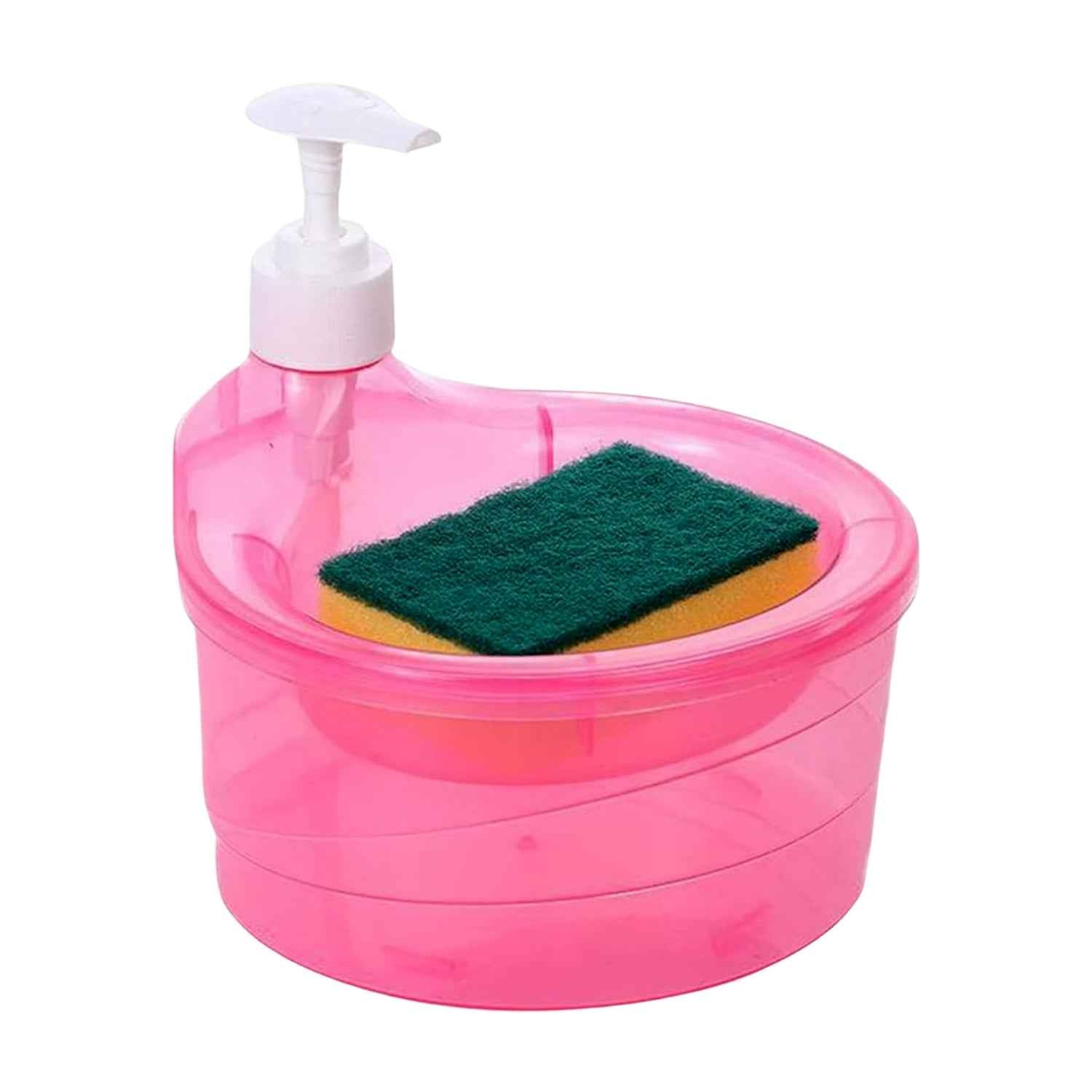 Soap Dispenser with Sponge Holder – 2-in-1 Kitchen Organizer | VelvetBubbles