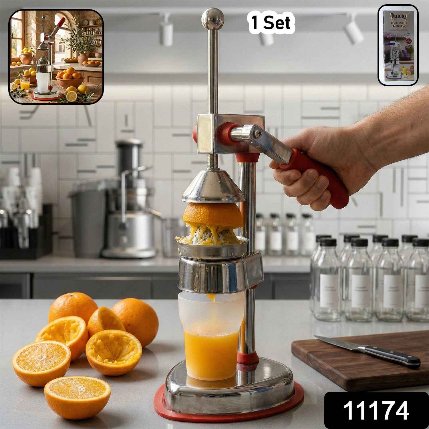 Manual Juicer – Durable Stainless Steel Citrus Extractor