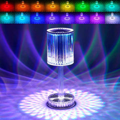 Crystal Table Lamp – Touch Control, USB Charging | Tidy Table