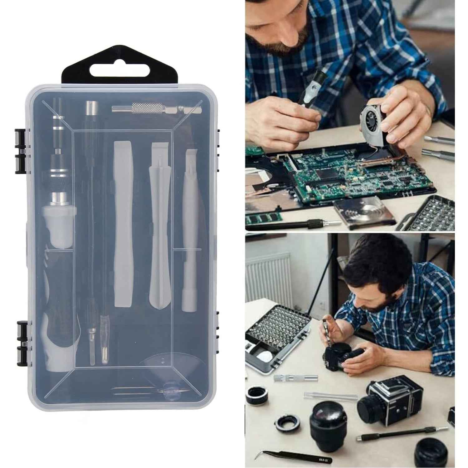 MicroFix precision tools included in the 117-piece screwdriver kit