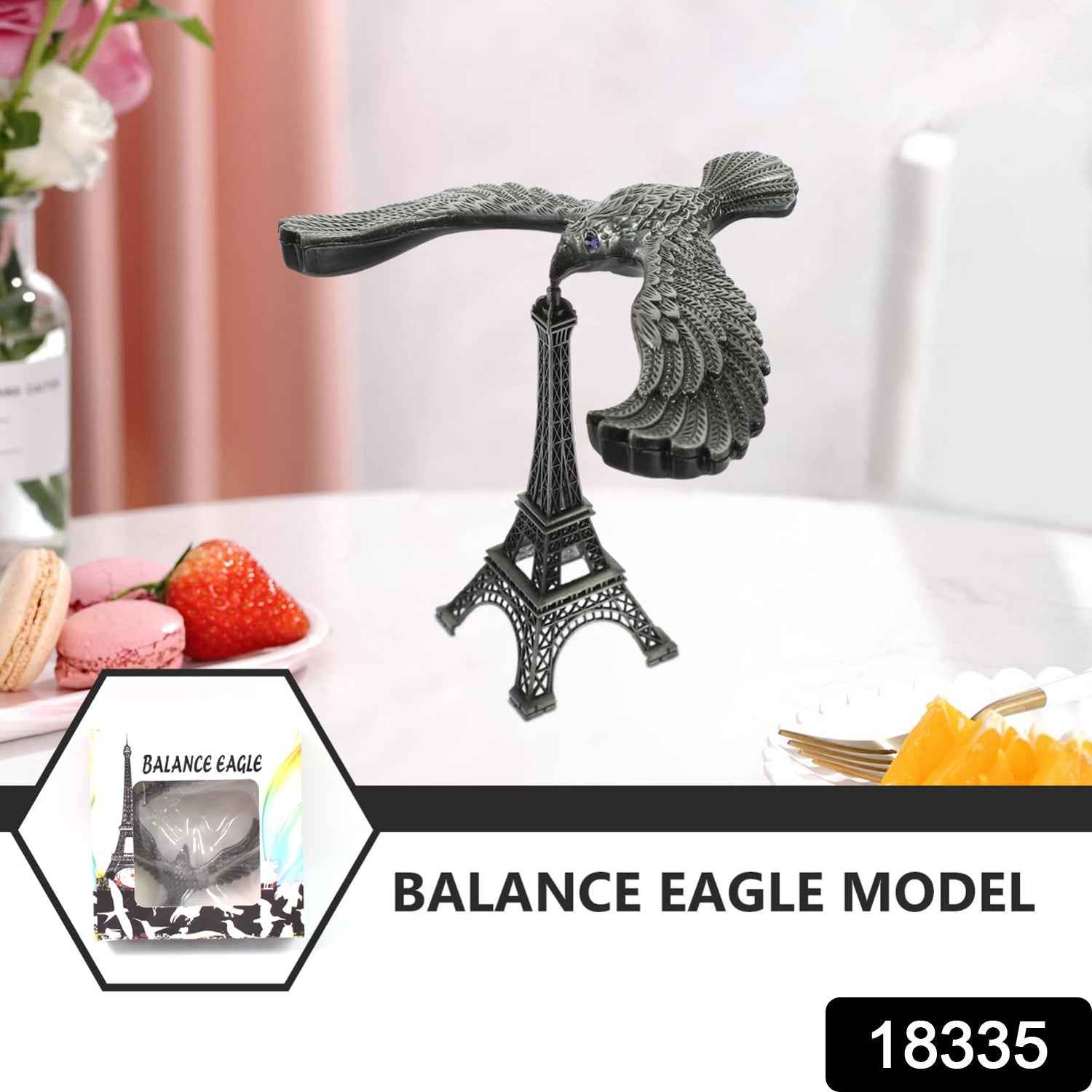 Balancing Eagle Toy – Gravity-Defying Metal Desk Decor | Indo Glow