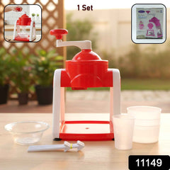 Manual Gola Maker – Portable Red Ice Slush Machine for Refreshing Treats