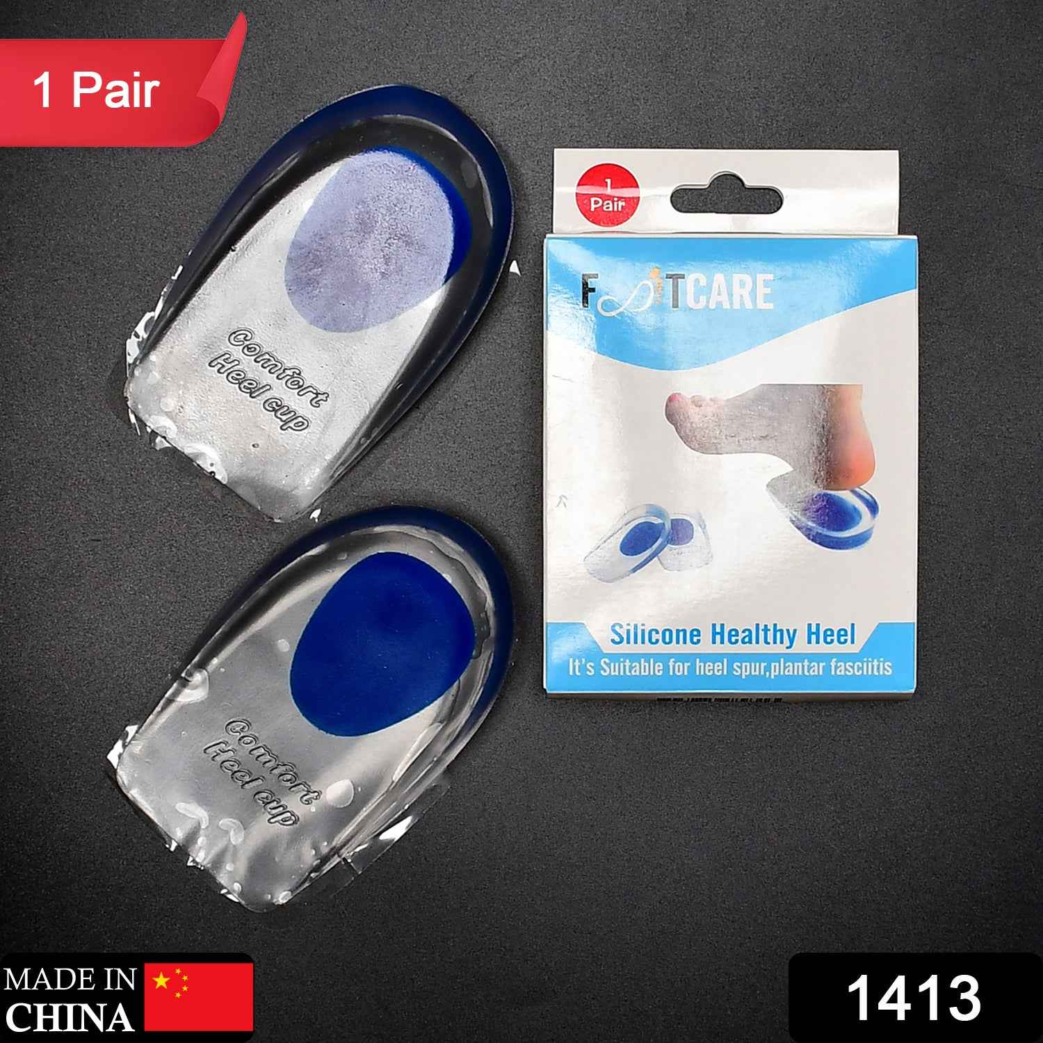 Gel Heel Cups – Silicone Pads for Heel Pain Relief | Velvet Wellness