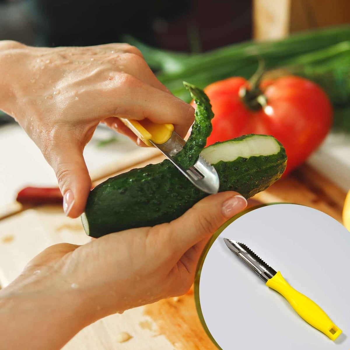 Stainless Steel Peeler – Classic Design for Easy Peeling | Ganesh