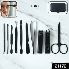 Manicure Kit – 10-in-1 Professional Nail Grooming Set with Case