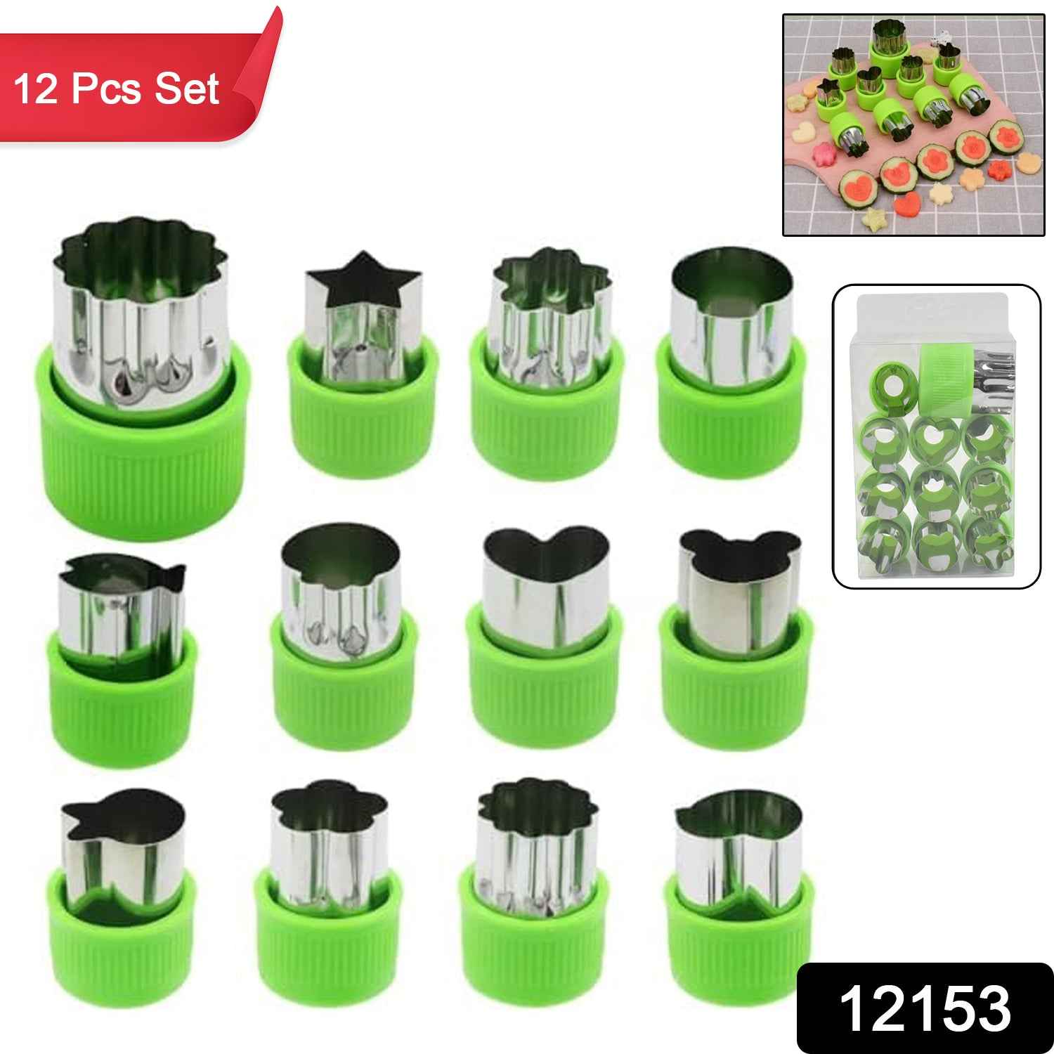 Stainless Steel Cookie Cutter Set – 12 Pc Baking Molds | Bake & Dwell
