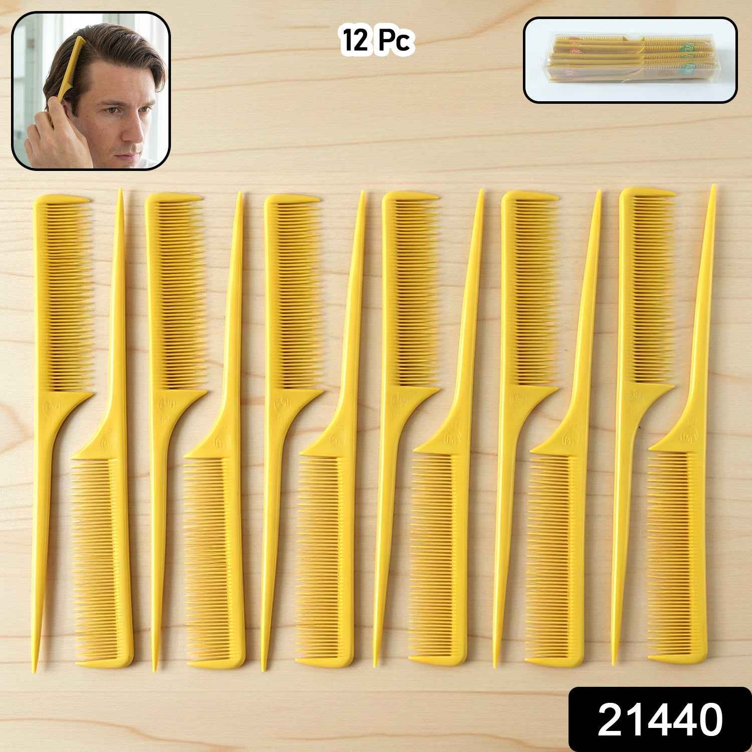 Hair Styling Tail Comb Set – Precise Sectioning & Grooming