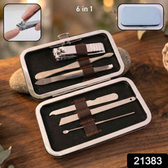 Premium Nail Care Grooming Kit – 6 in 1 Manicure Pedicure Set