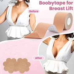 Boob Tape with Nipple Covers – Invisible Lift & Support | Velvet Wellness