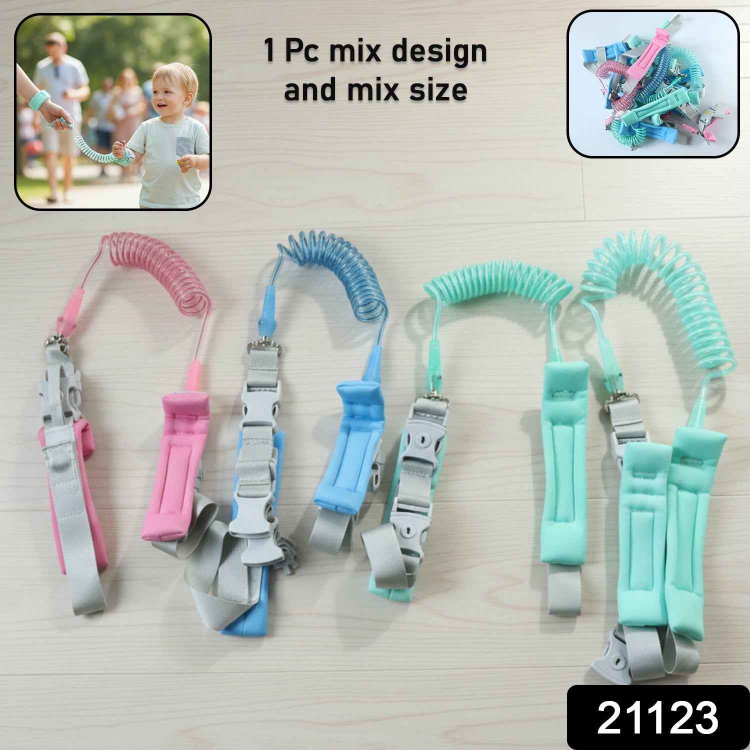 Baby Safety Walking Leash – Adjustable Anti-Lost Wrist Strap