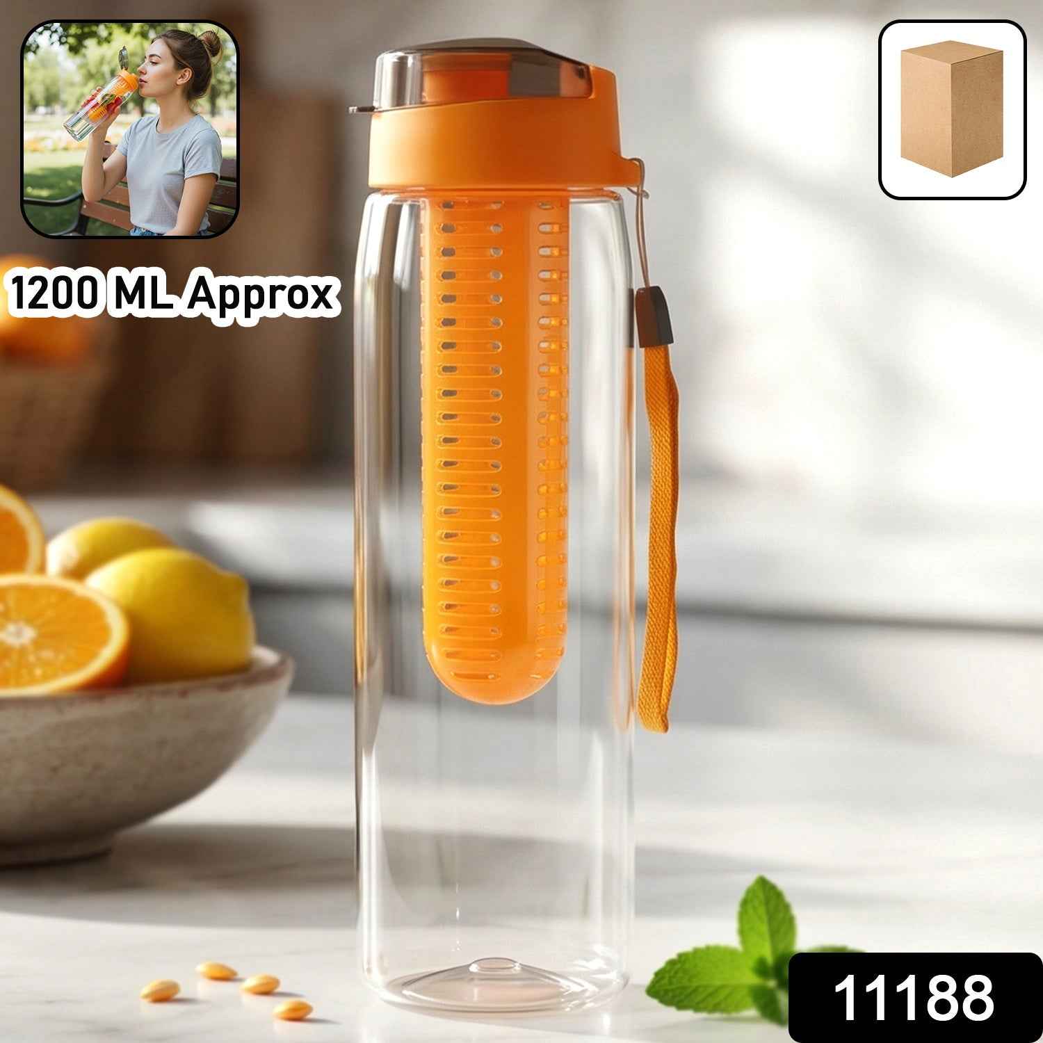 Fruit Infuser Water Bottle – Large Capacity & Leakproof Design