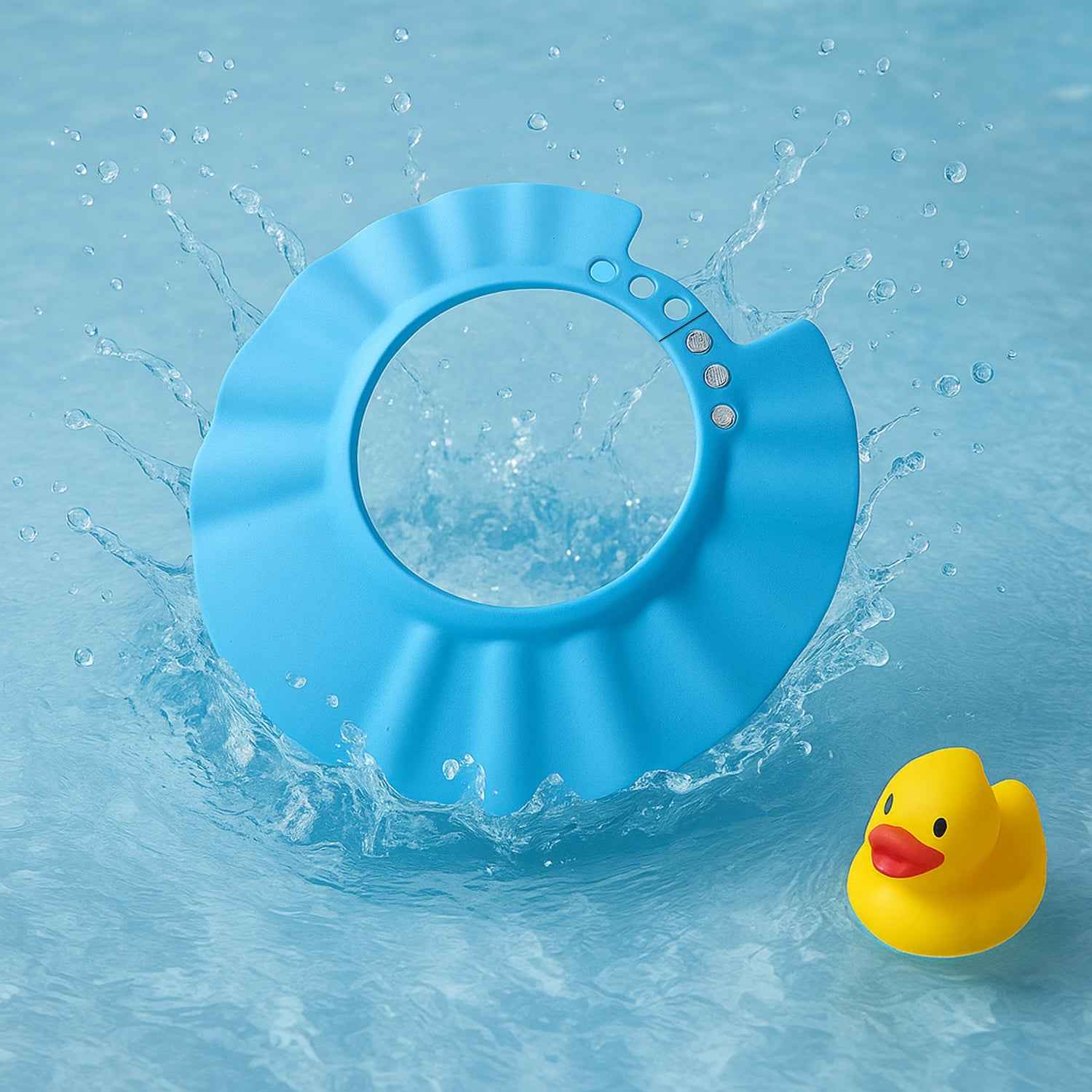 Adjustable Baby Shower Cap – Tear-Free Eye & Ear Protection
