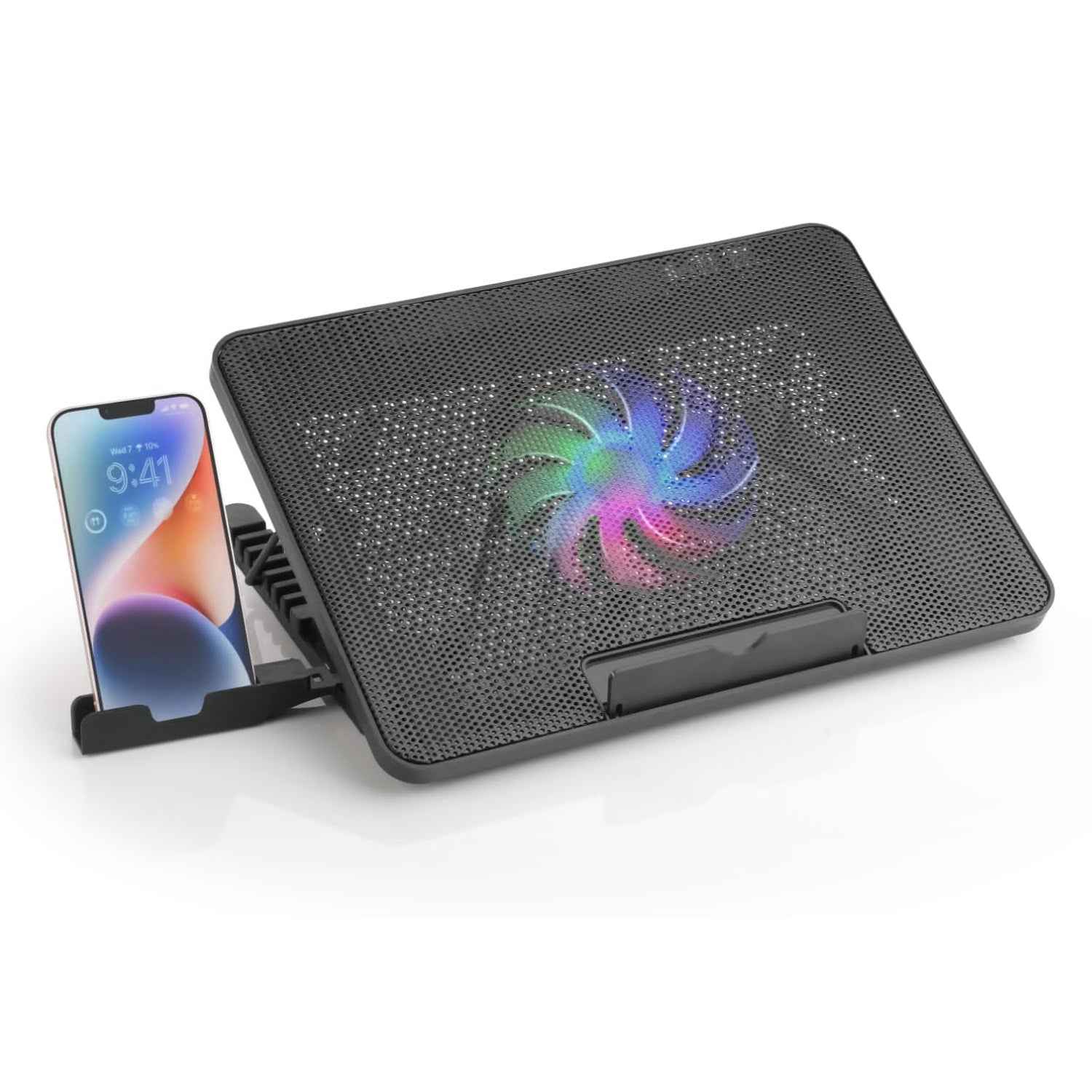 Laptop Cooling Pad – Dual Quiet LED Fans & Adjustable Stand | Indo Glow