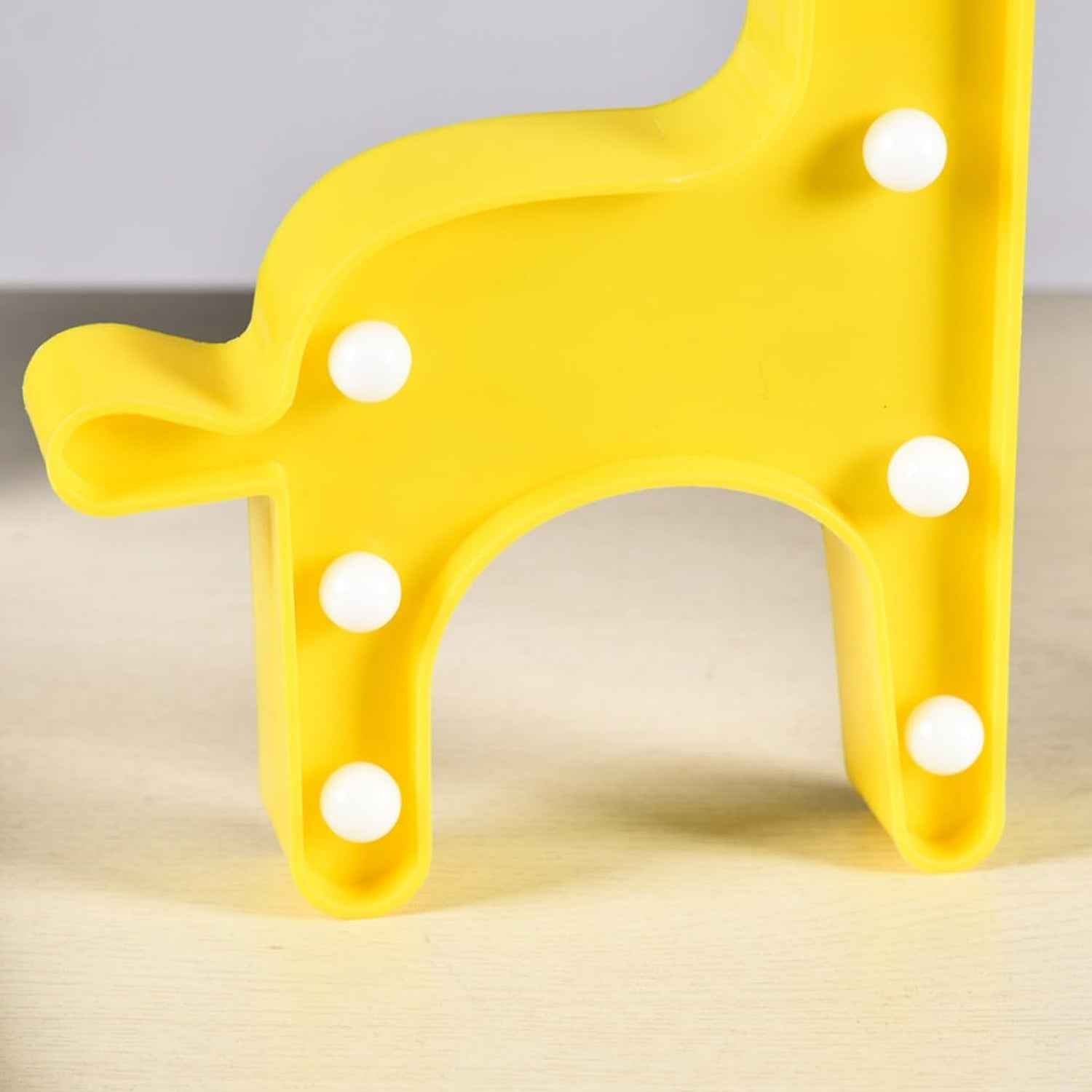 Giraffe LED Decorative Night Light – Battery Operated Kids Lamp