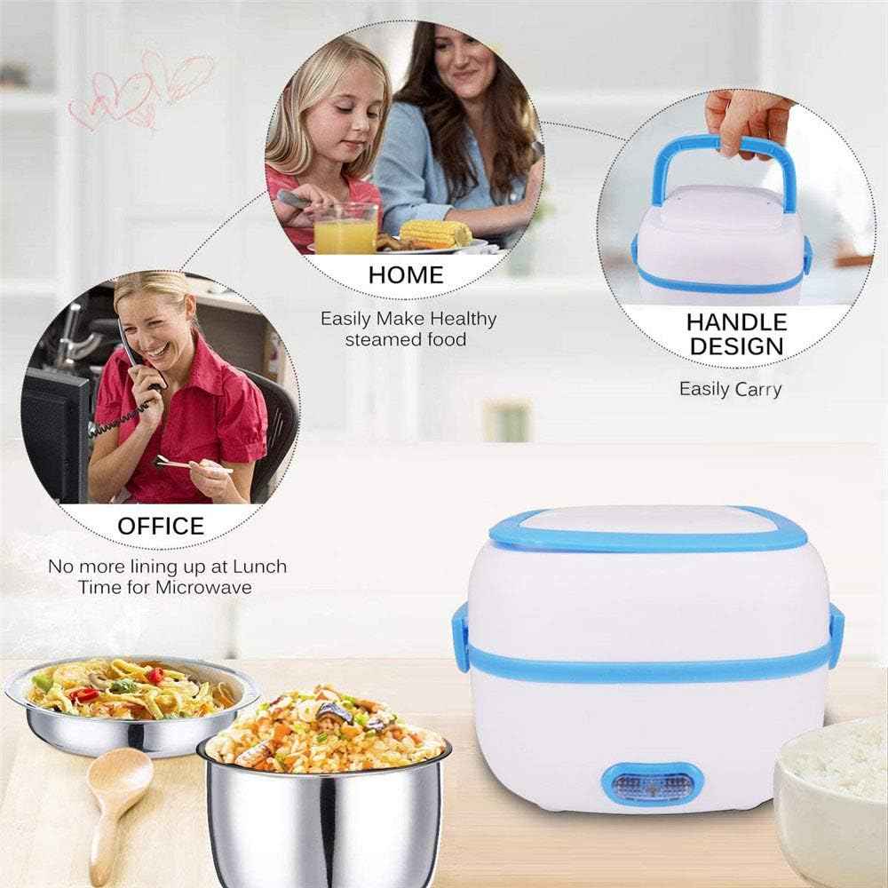 Electric Lunch Box – Portable Food Warmer with Steel | Lunchie Bunchie
