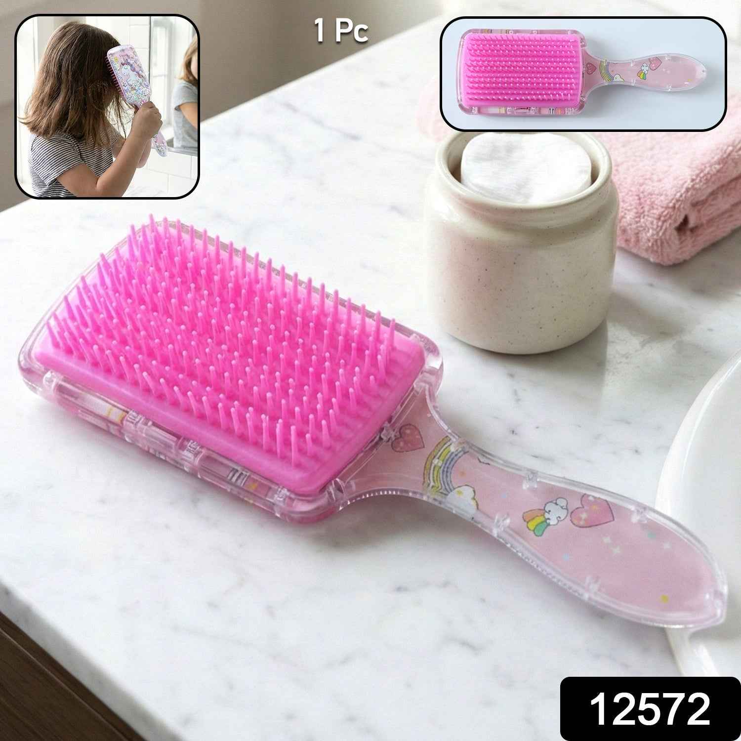 Kids Hairbrush – Gentle Detangling with Soft Bristles