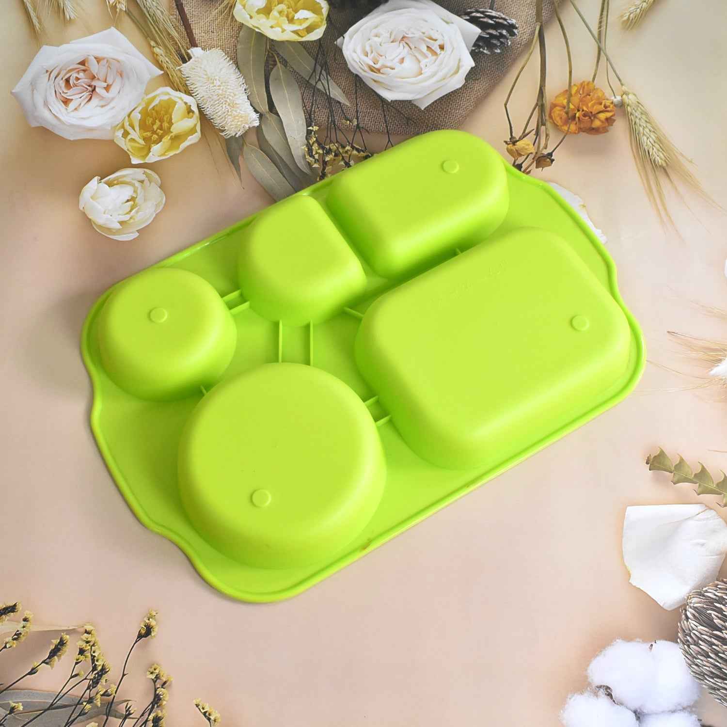 5-Compartment Food Plates – Unbreakable & Multicolor Set | Jiaqi