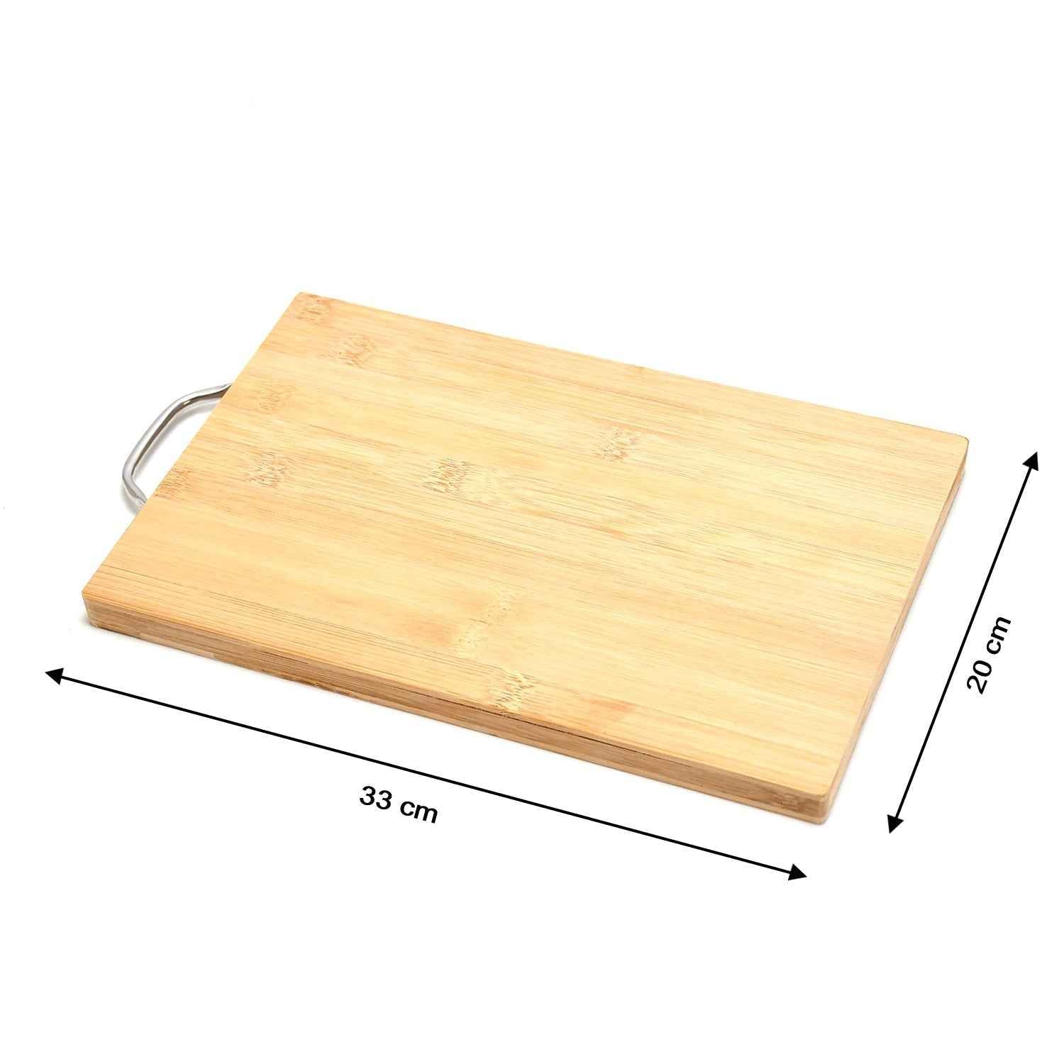 Bamboo Chopping Board – Thick Wooden with Holder | Cisora