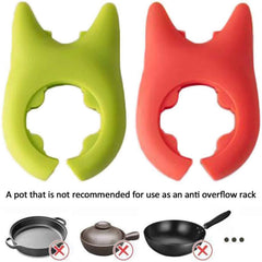 Plastic Pot Holder with Cat Ear Design – Adjustable & Heat-Resistant