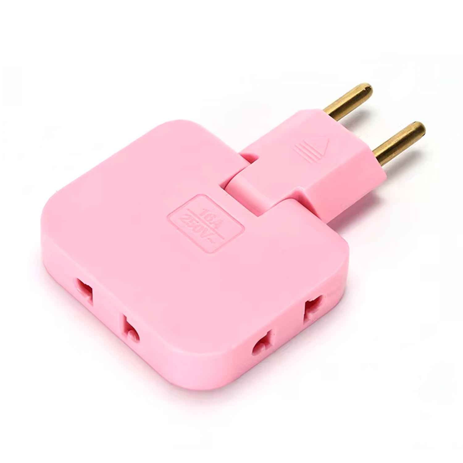 Foldable Wall Plug Adapter – 3-in-1 Compact Travel Socket | Tetherix