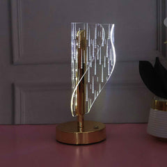 Crystal LED Table Lamp – Elegant Modern Bedside Lighting