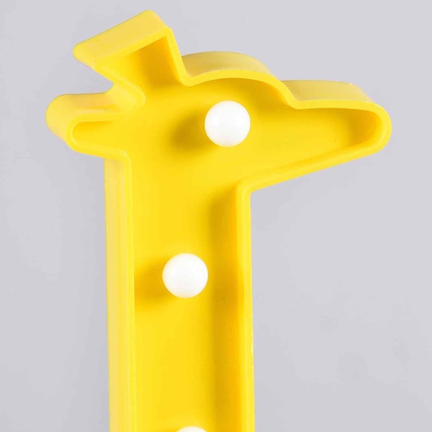 Giraffe LED Decorative Night Light – Battery Operated Kids Lamp