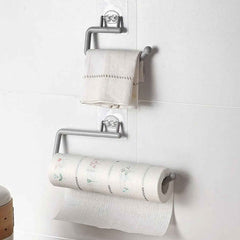 Wall Mounted Paper Towel Holder – Strong Suction No-Drill Mount