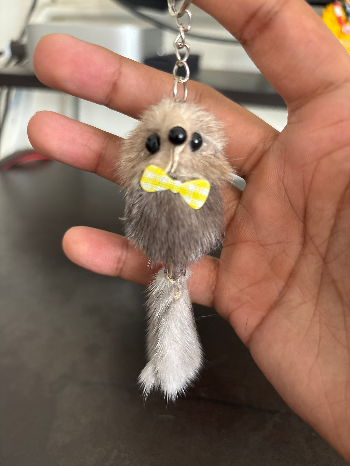 Mini squirrel keychain