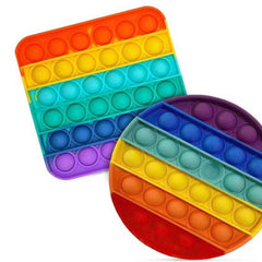 Rainbow Colored Fidget Toy – Stress Relief for Kids & Adults