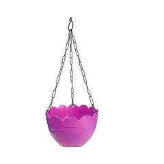 Hanging Flower Pot – Plastic with Chain for Balcony & Garden | Gambit