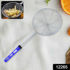 Stainless Steel Deep Fry Strainer – Large Size with Long Handle