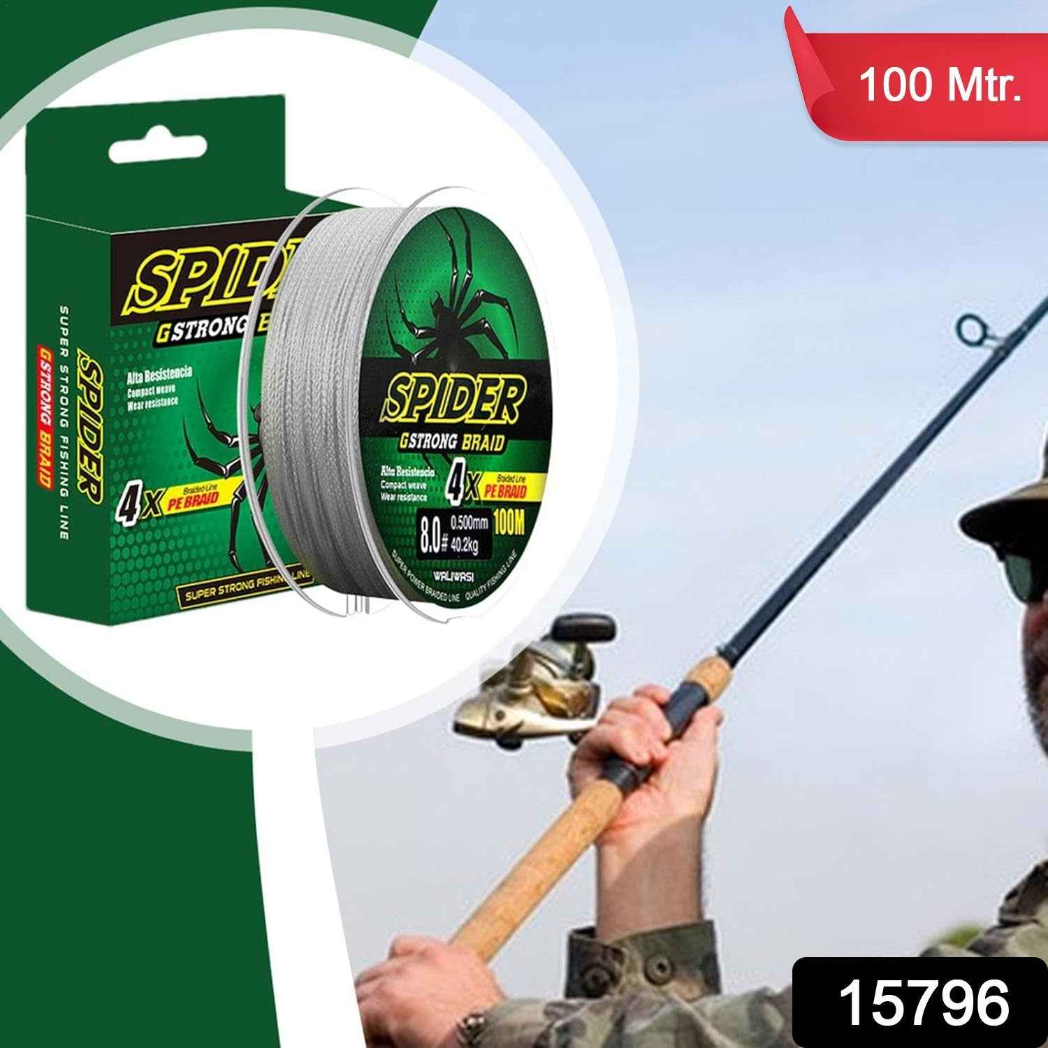Braided Fishing Line – Abrasion Resistant & Durable 100m Wire