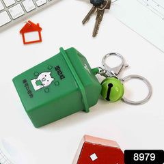 Trash Can Keychain – Durable Plastic Mini Recycle Bin Charm