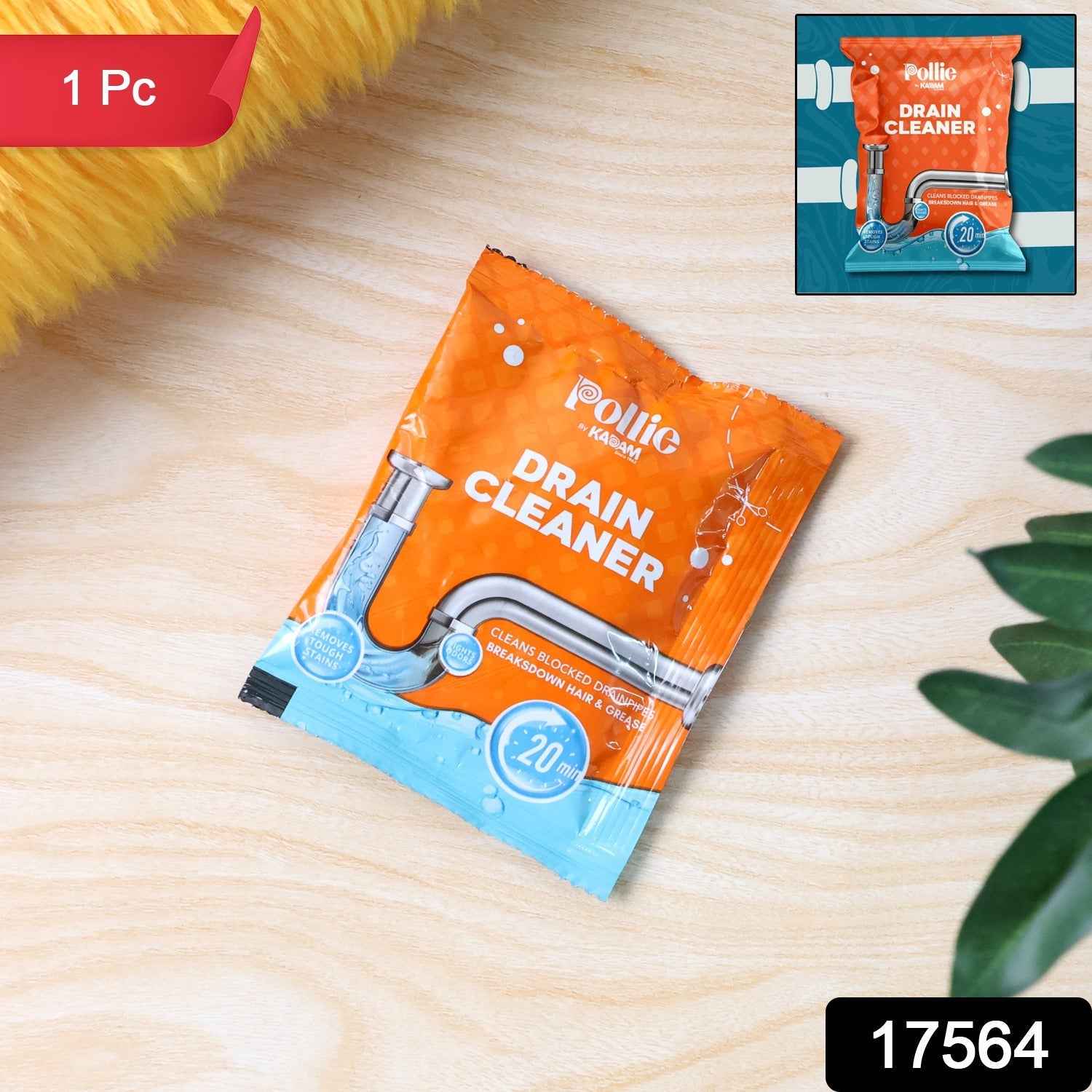 Drain Cleaner Sachet – Fast-Acting 50g Powerful Clog Remover