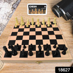 Folding Wooden Chess Set – Portable 30x30cm Board | Boardoria