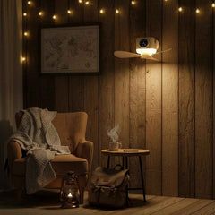 3 in 1 Rechargeable Camping Fan with LED Light Timer and Hanging Hook (1 Pc)