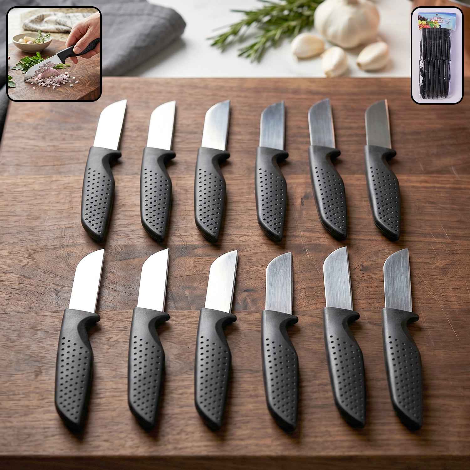 Kitchen Knife Set Ð Ergonomic & Durable Stainless Steel Blades