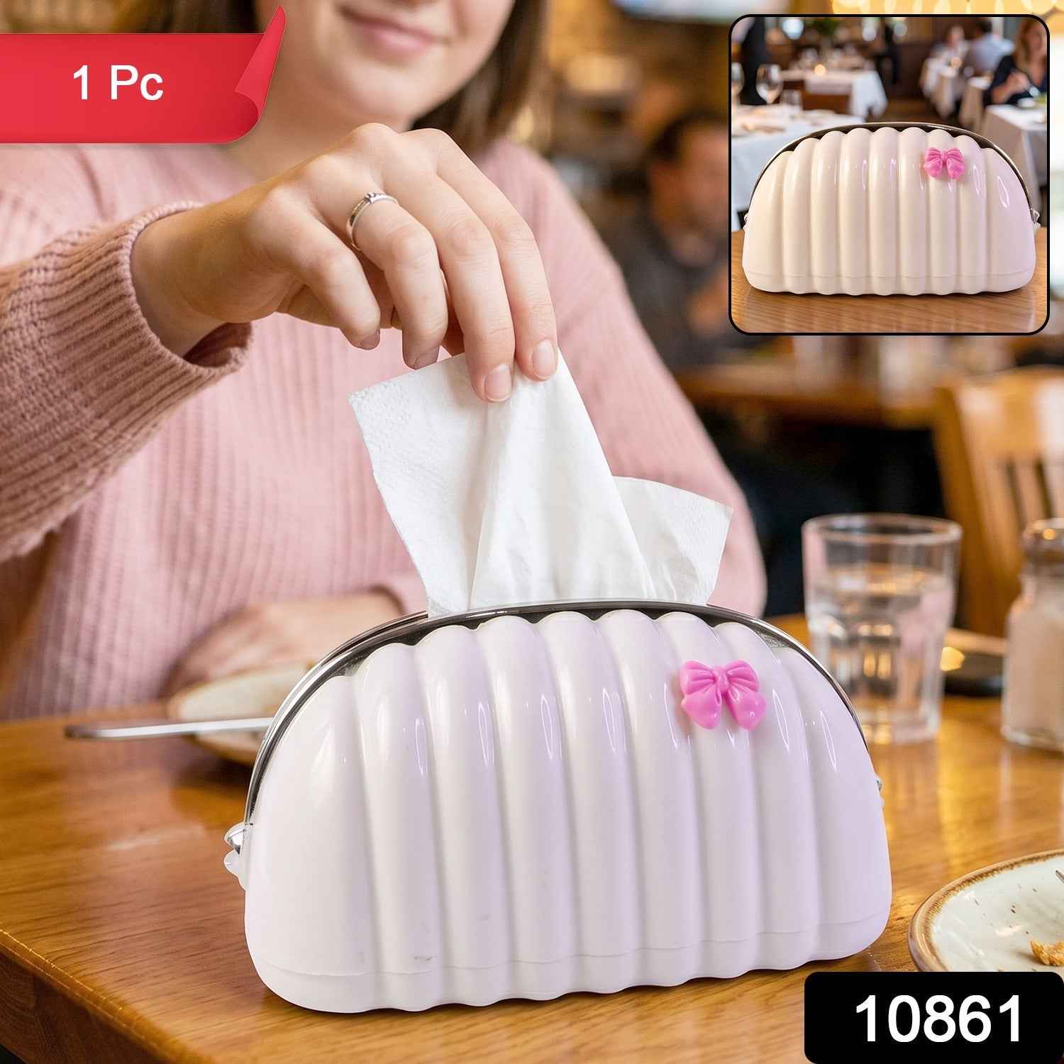 Shell Shape Tissue Dispenser Ð Elegant Decor for Home & Car