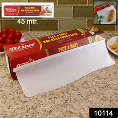 Non-Stick Food Paper Roll – 45m Greaseproof & Eco-Friendly