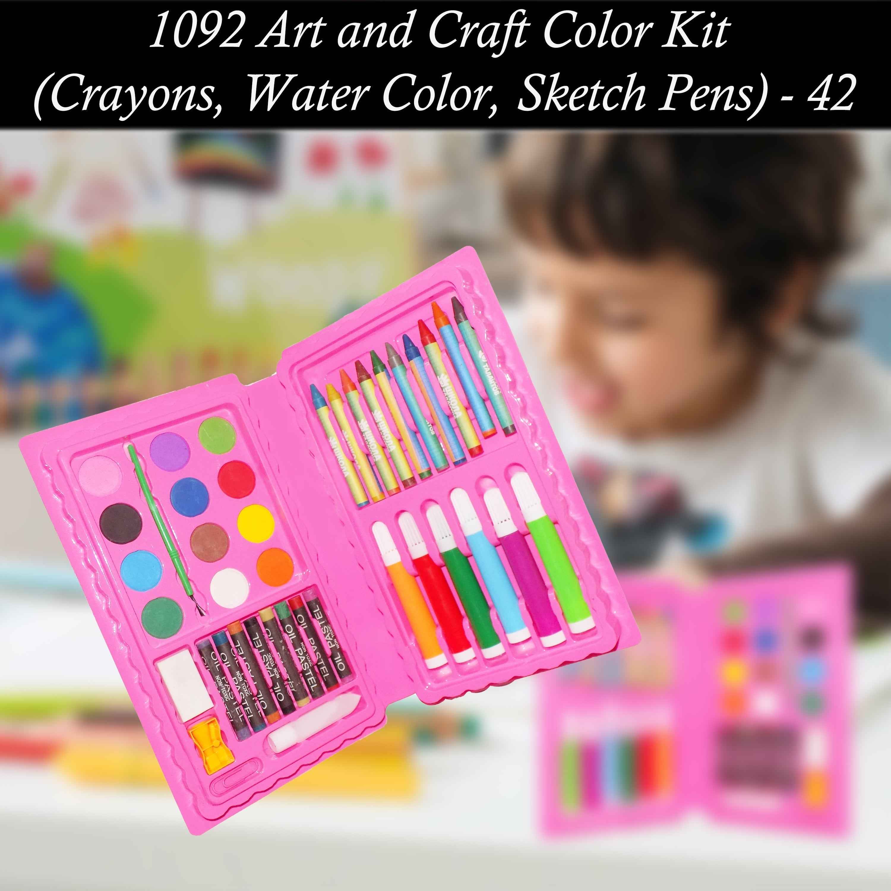 Kids Art Kit – 42 Pcs Drawing & Coloring Set | Colorful Creations