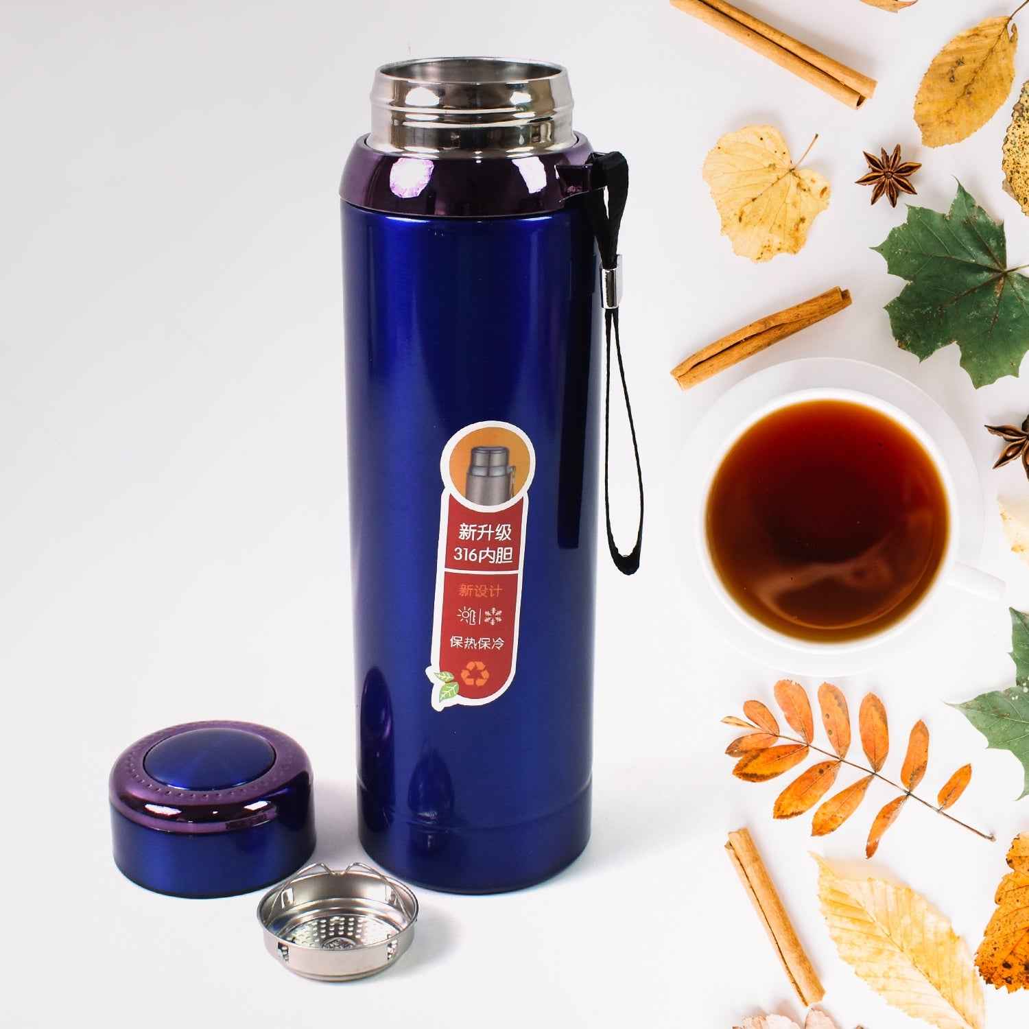 Vacuum Insulated Stainless Steel Bottle Ð Keeps Drinks Hot or Cold
