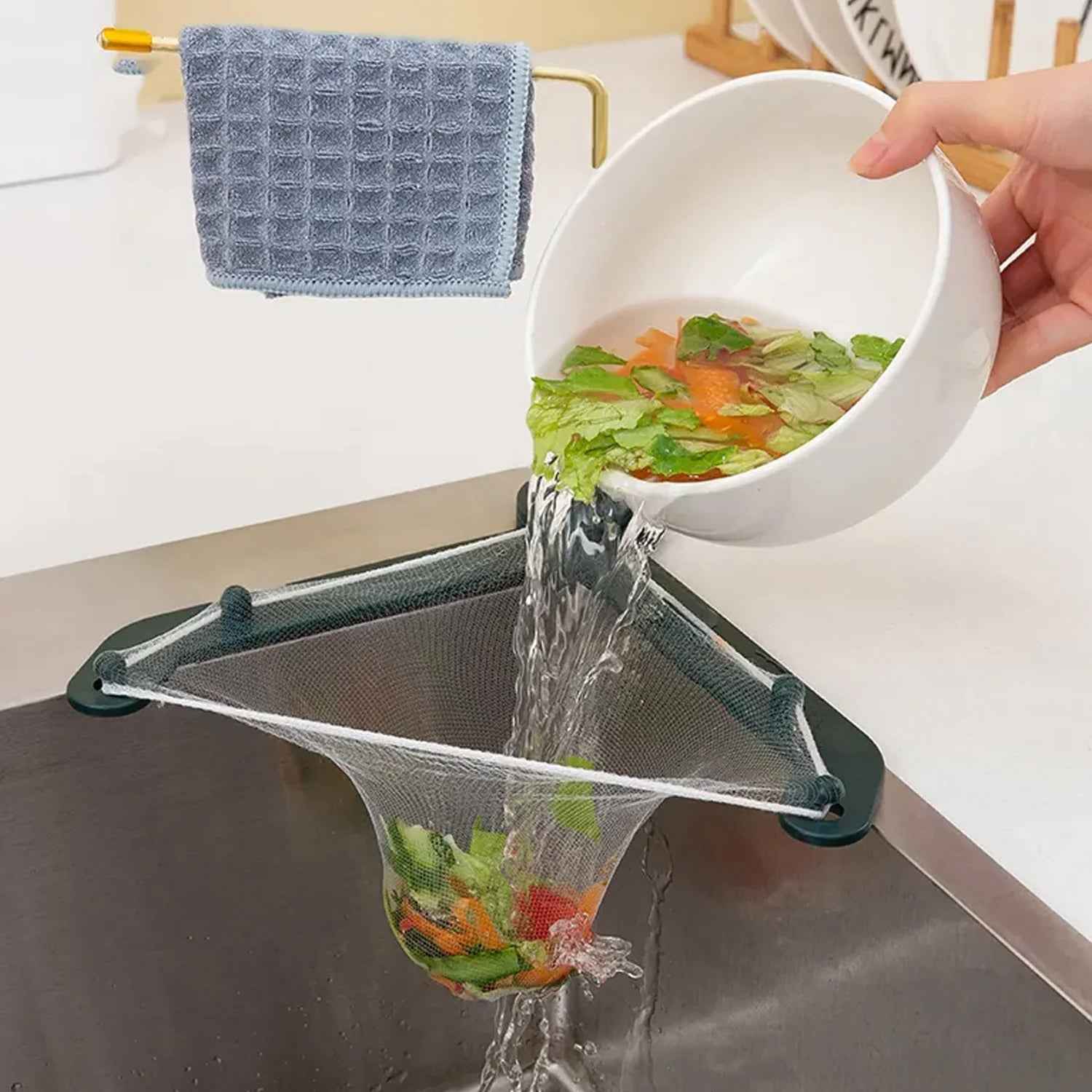 Kitchen Sink Filter Basket – Triangle Strainer | Poravar