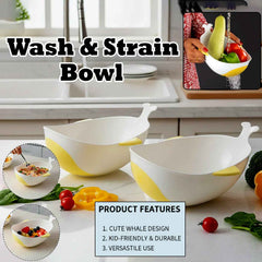 Rice Washing Bowl & Strainer 2 Pc – Multipurpose Kitchen Tool