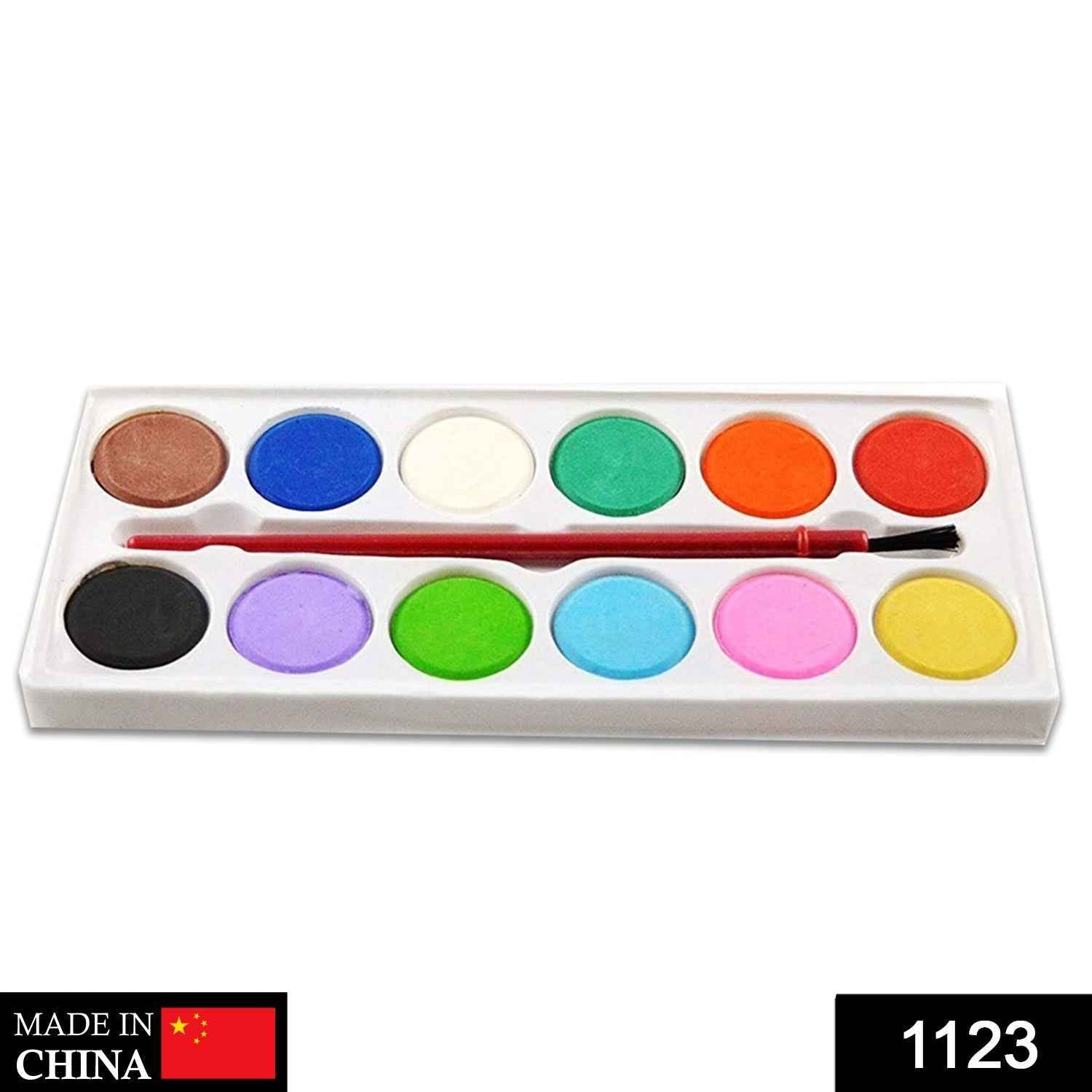 Watercolor Kit – 12 Shades & Paint Brush Set | Colorful Creations