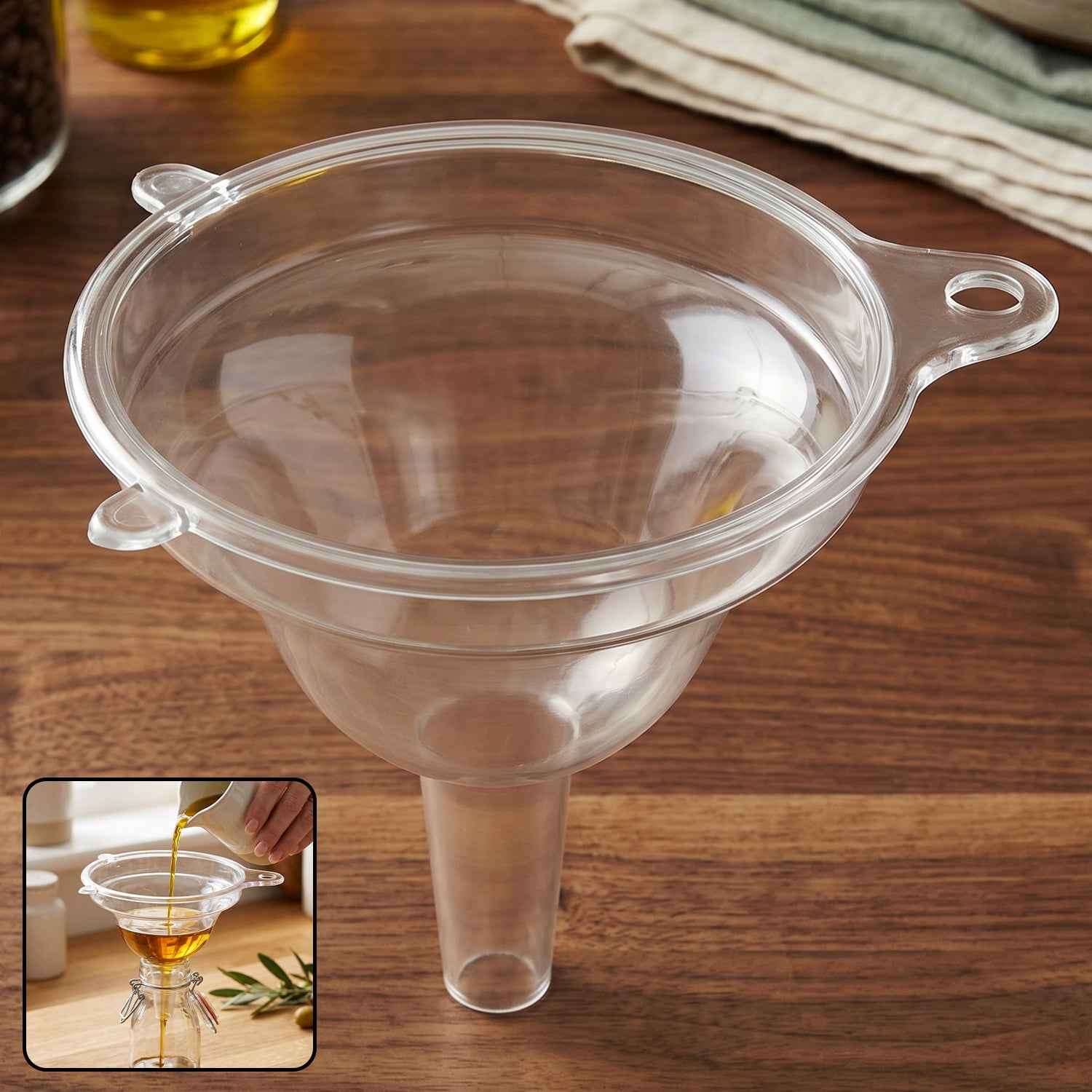 Kitchen Funnel Ð Mess-Free Pouring for Oil, Liquids and Powders