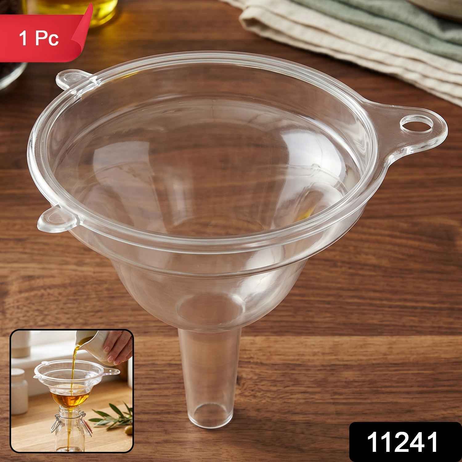 Kitchen Funnel Ð Mess-Free Pouring for Oil, Liquids and Powders