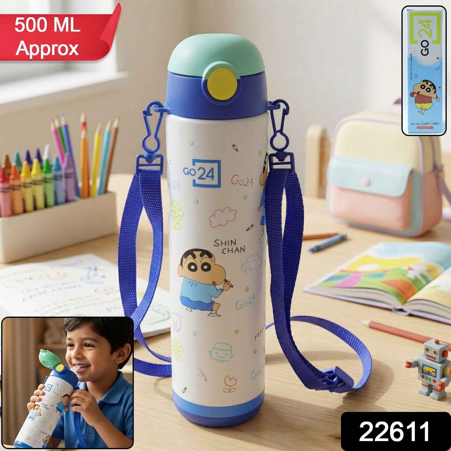 Kids Stainless Steel Water Bottle – Leakproof & Eco-friendly Design