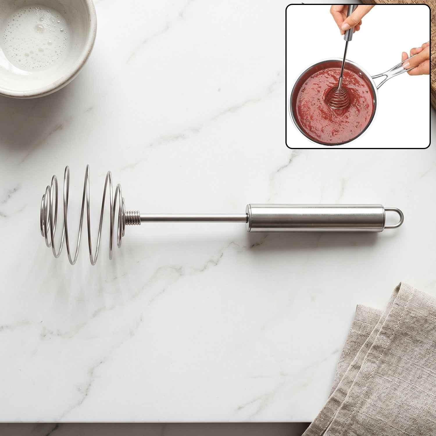 Stainless Steel Large Round Spring Whisk Ð Durable Kitchen Tool