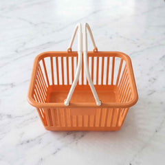 Plastic Storage Basket with Foldable Handles Ð Compact & Durable Organiser